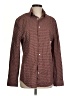 Express Polka Dots Burgundy Long Sleeve Button-Down Shirt Size S - photo 1