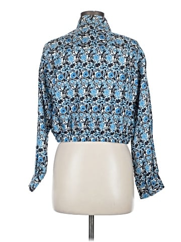 Sandro Long Sleeve Silk Top (view 2)