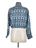 Sandro 100% Silk Print Blue Long Sleeve Silk Top One size (estimated) - photo 2
