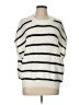 Shein 100% Polyester Stripes White Pullover Sweater Size L - photo 1