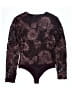 Express 100% Polyester Burgundy Bodysuit Size XS - photo 2