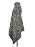 Ann Taylor Animal Print Black Silver Poncho Size M - photo 5
