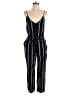 Ann Taylor LOFT Stripes Black Jumpsuit Size 6 - photo 1