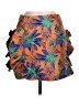 ASOS 100% Polyester Tropical Orange Casual Skirt Size 6 - photo 1