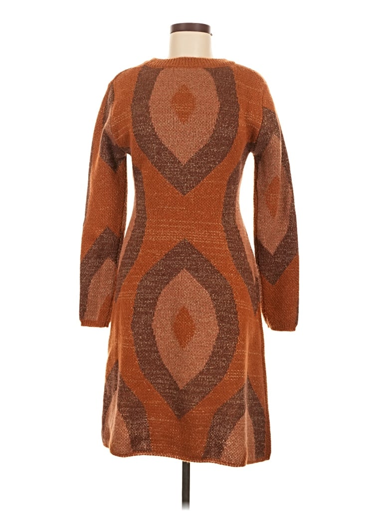 Pre-owned Shein Casual Dress In Brown
