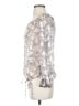 Arden B. 100% Silk Silver 3/4 Sleeve Silk Top Size XS - photo 5