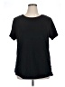 Danskin Solid Black Short Sleeve T-Shirt Size XL - photo 1