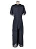 Le Lis 100% Polyester Blue Jumpsuit Size L - photo 2