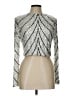 Alex & Sophia Silver Long Sleeve Top Size L - photo 1