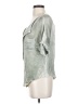 Free People 100% Rayon Silver Short Sleeve Blouse Size XS - photo 5