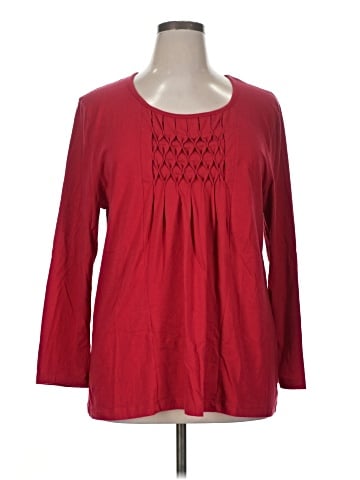Just My Size Long Sleeve Blouse (view 1)