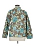 Alfred Dunner 100% Cotton Floral Green Blazer Size 14 - photo 2