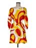 Escapada 100% Rayon Print Yellow Casual Dress Size M - photo 1