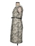 Calvin Klein Animal Print Gray Cocktail Dress Size 8 - photo 5