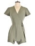 Miss Selfridge 100% Polyester Solid Green Romper Size 4 - photo 1