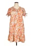 Unbranded Paisley Orange Casual Dress Size XL (estimated) - photo 1
