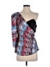 BCBGeneration Blue Long Sleeve Blouse Size 6 - photo 1