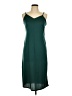 Unbranded 100% Polyester Solid Green Casual Dress Size L (estimated) - photo 1