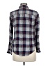 Forever 21 100% Rayon Plaid Gray Long Sleeve Button-Down Shirt Size M - photo 2