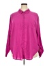 Torrid Solid Pink 3/4 Sleeve Button-Down Shirt Size 2X Plus (2) - photo 1