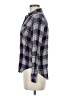 Forever 21 100% Rayon Plaid Gray Long Sleeve Button-Down Shirt Size M - photo 5