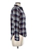 Forever 21 100% Rayon Plaid Gray Long Sleeve Button-Down Shirt Size M - photo 4