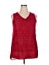 Apt. 9 100% Polyester Red Sleeveless Blouse Size XXL - photo 1