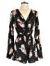 Band of Gypsies 100% Polyester Floral Black Romper Size S - photo 1