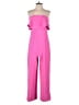Glam Color Block Pink Jumpsuit Size S - photo 1