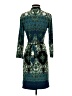 DM Collection Paisley Teal Casual Dress Size 4 - photo 2