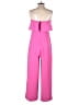 Glam Color Block Pink Jumpsuit Size S - photo 2