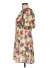 Topshop 100% Polyester Floral Tan Casual Dress Size 8 - photo 5
