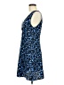 Uniqlo 100% Polyester Print Blue Cocktail Dress Size S - photo 5