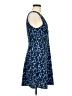 Uniqlo 100% Polyester Print Blue Cocktail Dress Size S - photo 4