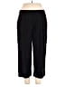 Grace Solid Black Casual Pants Size 1X - photo 1