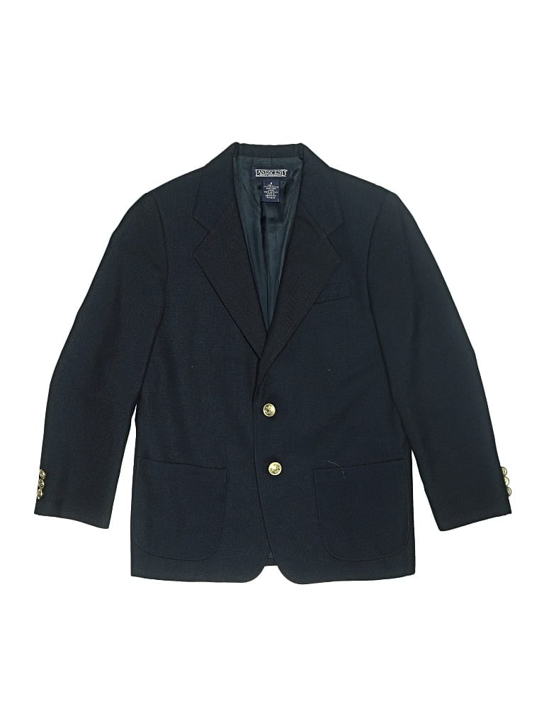 Pre-owned Lands' End Kids'  Blazer Jacket In Blue