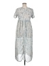 Sostanza 100% Polyester Paisley Blue Casual Dress Size XL (estimated) - photo 2