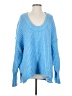 Free People Blue Pullover Sweater Size S - photo 1
