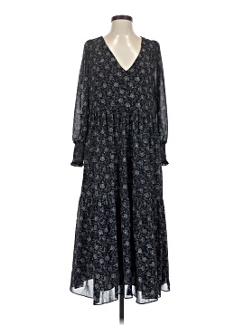 Madewell Georgette V-Neck Tiered Midi Dress in Enchanted Floral