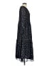 Madewell 100% Polyester Paisley Black Casual Dress Size S - photo 4