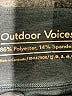 Outdoor Voices Color Block Black Active Pants Size XS - photo 7