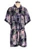 Le Superbe 100% Polyester Paisley Purple Romper Size 4 - photo 1