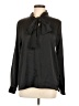 Lauren James Black Long Sleeve Blouse Size M - photo 1