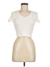 Shein Ivory Short Sleeve Turtleneck Size 6 - photo 1