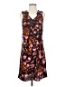 CAbi 100% Polyester Print Brown Casual Dress Size XS - photo 1