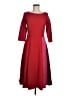 Boden Color Block Red Burgundy Casual Dress Size 8R - photo 1