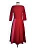 Boden Color Block Red Burgundy Casual Dress Size 8R - photo 2