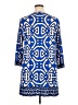 Laundry by Design Print Blue Casual Dress Size 14 - photo 2