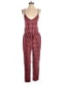 Free People 100% Rayon Paisley Red Pink Jumpsuit Size XS - photo 1