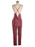 Free People 100% Rayon Paisley Red Pink Jumpsuit Size XS - photo 2